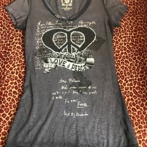Jeweled Love & Peace T-Shirt